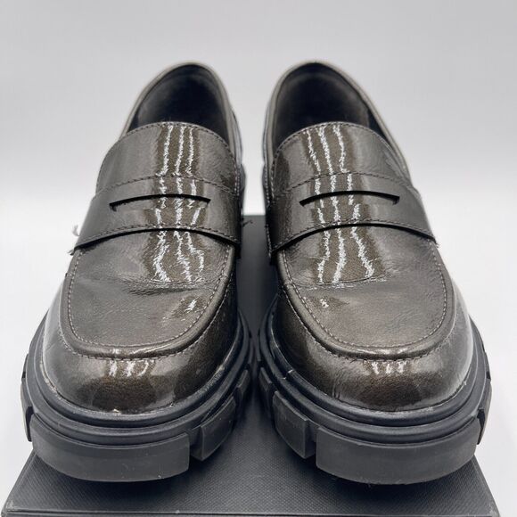 Crown Vintage Loafers Women’s Size 6 M Sage Dark Green Faux Leather - Picture 4 of 10